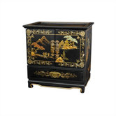 Black Crackle Empress lacquer Jewelry Box