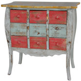 Distressed Nine Drawer Medicine Cabinet