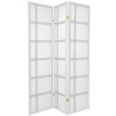 Double Cross Room Divider in White