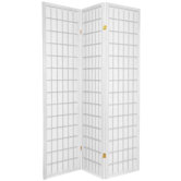 Window Pane Room Divider in White