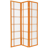 Double Cross Shoji Screen in Orange