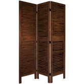 6Feet Tall Classic Venetian Room Divider in Burnt Brown