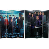Tall Double Sided Star Trek Enterprise Canvas Room Divider