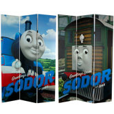 Tall Double Sided Thomas Greetings from Sodor Canvas Room Divider