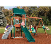 Brentwood Wood Complete Swing Set