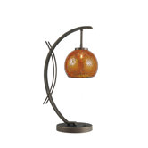 Eclipse One Light Table Lamp in Metallic Bronze