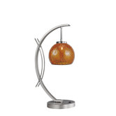 Eclipse One Light Table Lamp in Satin Nickel