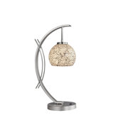 Eclipse One Light Table Lamp in Satin Nickel