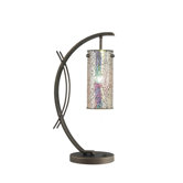 Eclipse One Light Table Lamp in Metallic Bronze