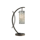 Eclipse One Light Table Lamp in Metallic Bronze