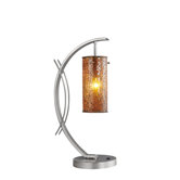 Eclipse One Light Table Lamp in Satin Nickel