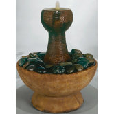 Centerpiece Cast Stone Water Ripple Fountain