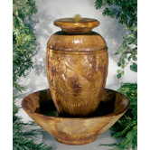 Centerpiece Cast Stone Roman Jar Fountain