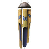 Blue Butterfly Wind Chime