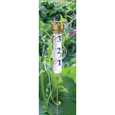 Grande View Rain Gauge Spiral Stake in Brass