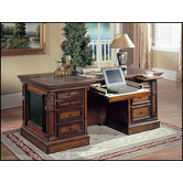DaVinci 66" W Double Pedestal Executive Desk