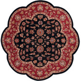 Shapes Black/Red Persian Rug