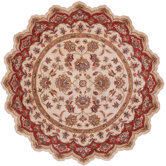 Shapes Ivory/Red Persian Rug