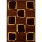 Adana Rose/Brown Checkerboard Rug