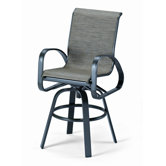 Primera Sling Bar Height Swivel Arm Chair