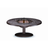 54'' Round Fire Pit and Cast Aluminum Table