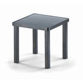 18'' Square Aluminum Slat End Table
