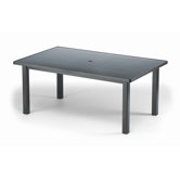 68'' Rectangle Aluminum Slat Dining Height Table