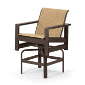 Richland Sling Counter Height Swivel Arm Chair