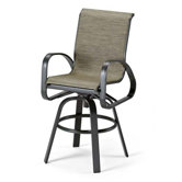 Primera Sling Bar Height Swivel Arm Chair