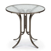 42'' Round Glass Top Bar Height Table