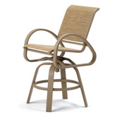Aruba II Counter Height Swivel Dining Arm Chair