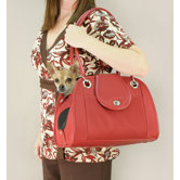 Small Open Tote Pet Carrier in Red
