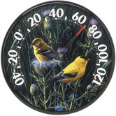 Audubon Collecting Indoor / Outdoor Goldfinches II Thermometer