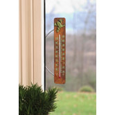 Copper Thermometer with Brass Frog