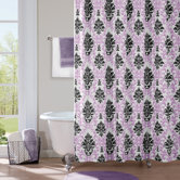 Katelyn Microfiber Shower Curtain in Purple