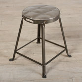 Tufted Top Dining Stool