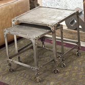 Industrial 2 Piece Nesting Tables