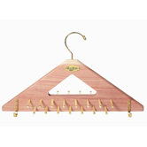 Tie and Belt Hanger in Natural Cedar Finish