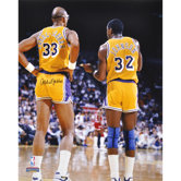 Kareem Abdul Jabbar Los Angeles Lakers with Magic Johnson Photograph