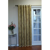 Bamboo Grommet Top Panel in Green / Ivory