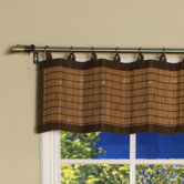 Bamboo Ring Top Valance in Colonial