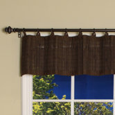 Bamboo Ring Top Valance in Espresso