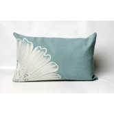 Antique Medallion Rectangle Indoor/Outdoor Pillow in Aqua