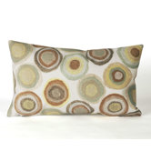 Puddle Dot Rectangle Indoor/Outdoor Pillow in Powder