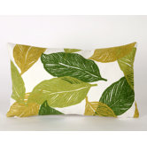 Mystic Leaf Rectangle Indoor/Outdoor Pillow in Green