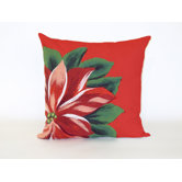 Visions II Poinsettia Pillow