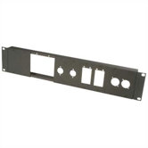 Modular connector frame, holds 5 panels