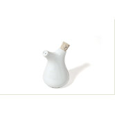 Five Senses White Salt Shaker