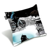 Bulevardi Cushion Cover in Turquoise