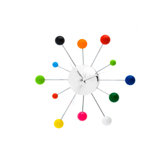 Mixed Spider Wall Clock in Chrome